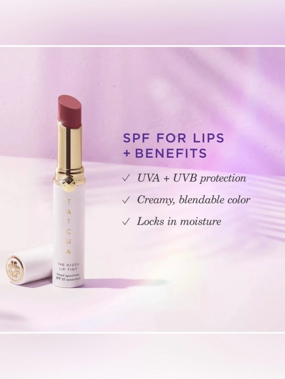 Tatcha The Kissu Lip Tint - Plum Blossom